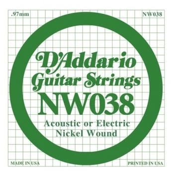 D'Addario NW038 Elektro & Akustik Tek Tel