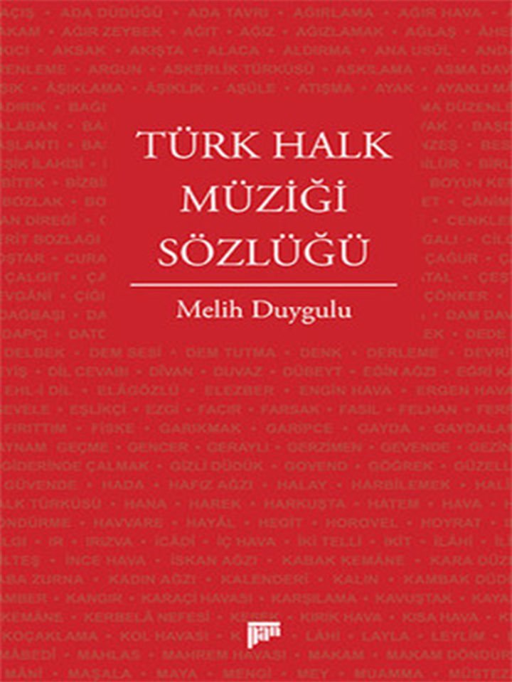 Melih Duygulu-Türk Halk Müziği Sözlüğü