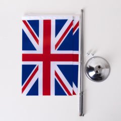 Birleşik Krallık 2li Masa Bayrağı Raşel Kumaş Dijital Baskı 15x22,5 Cm