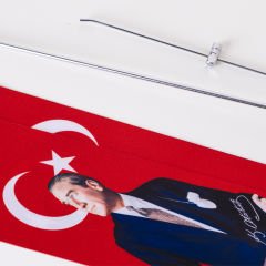Türk Ve Atatürk Bayraklı Kırlangıç Flama