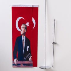 Türk Ve Atatürk Bayraklı Kırlangıç Flama