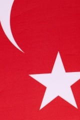 Türk Bayrağı Flama Saten Kırlangıç