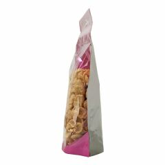 Pembe Şeffaf Metalize Doypack 13x22+4 Cm 250 Gr