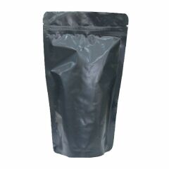Mat Siyah Alüminyum Kilitli Doypack 16x27+4,5 Cm 500 Gr