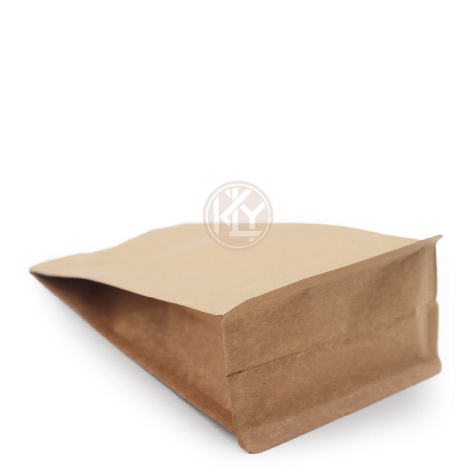 Kraft Flat Bottom Kilitli Torba 14x38+4 Cm 1000 Gr