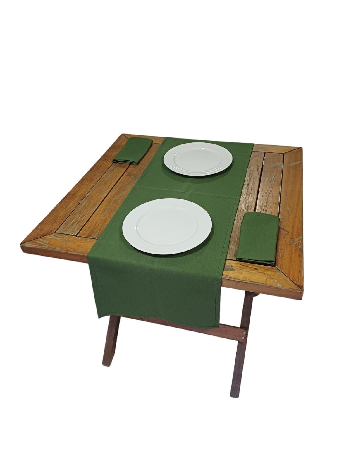 Restoran Runner Koyu Yeşil 8'li Paket