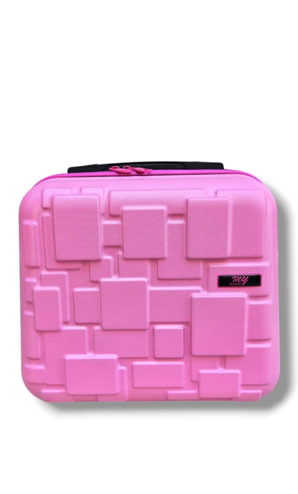 MY LUGGAGE LEGO MODEL ABS KASA MAKYAJ EL VALİZİ ŞEKER PEMBESİ