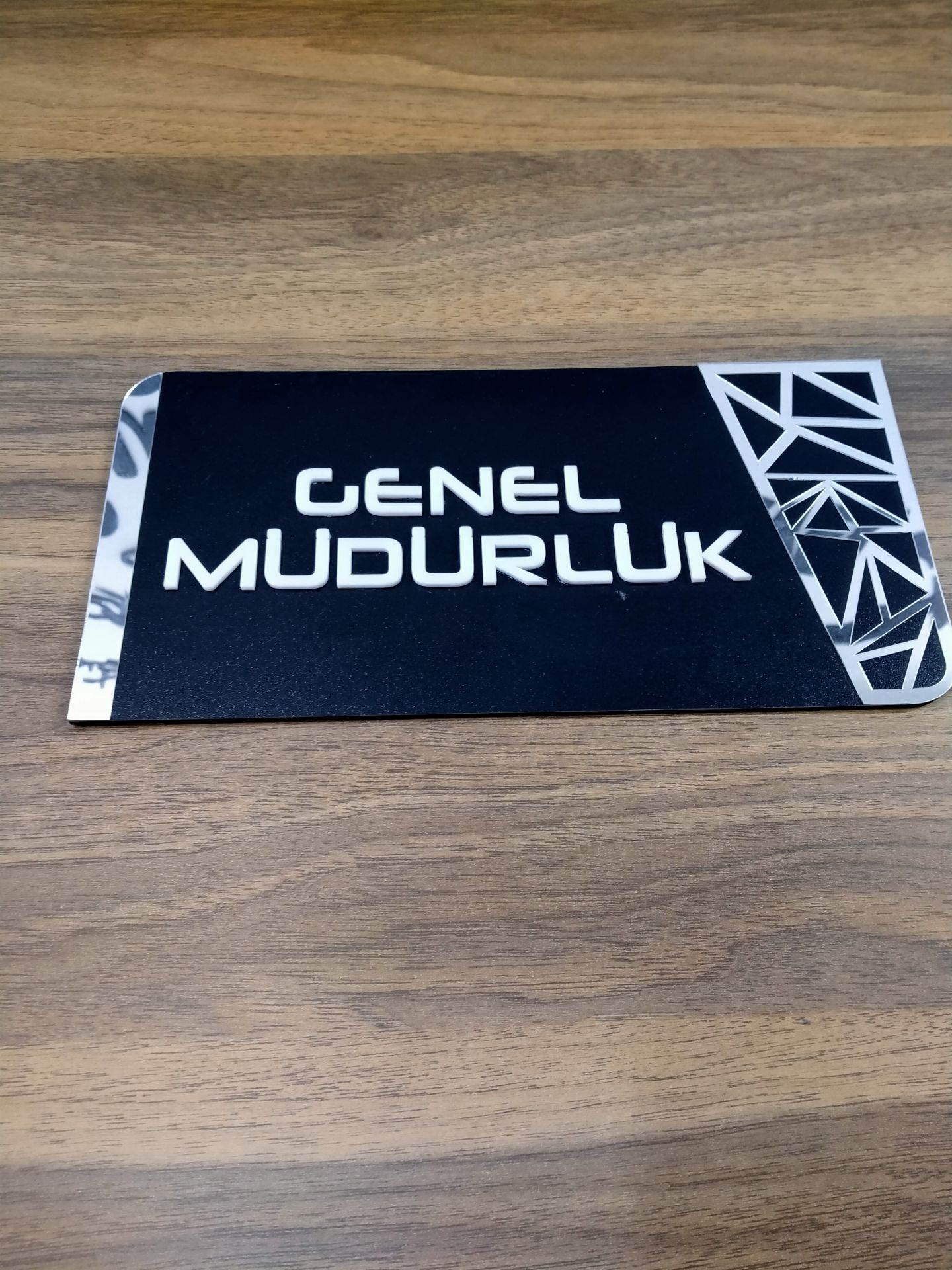 Genel Müdürlük Yazılı Kapı Yönlendirme Levhası