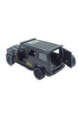Metal Jeep Çek Bırak Özellikli Açılır Kapılı 11cm. Oyuncak Metal Jeep Siyah