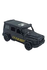 Metal Jeep Çek Bırak Özellikli Açılır Kapılı 11cm. Oyuncak Metal Jeep Siyah