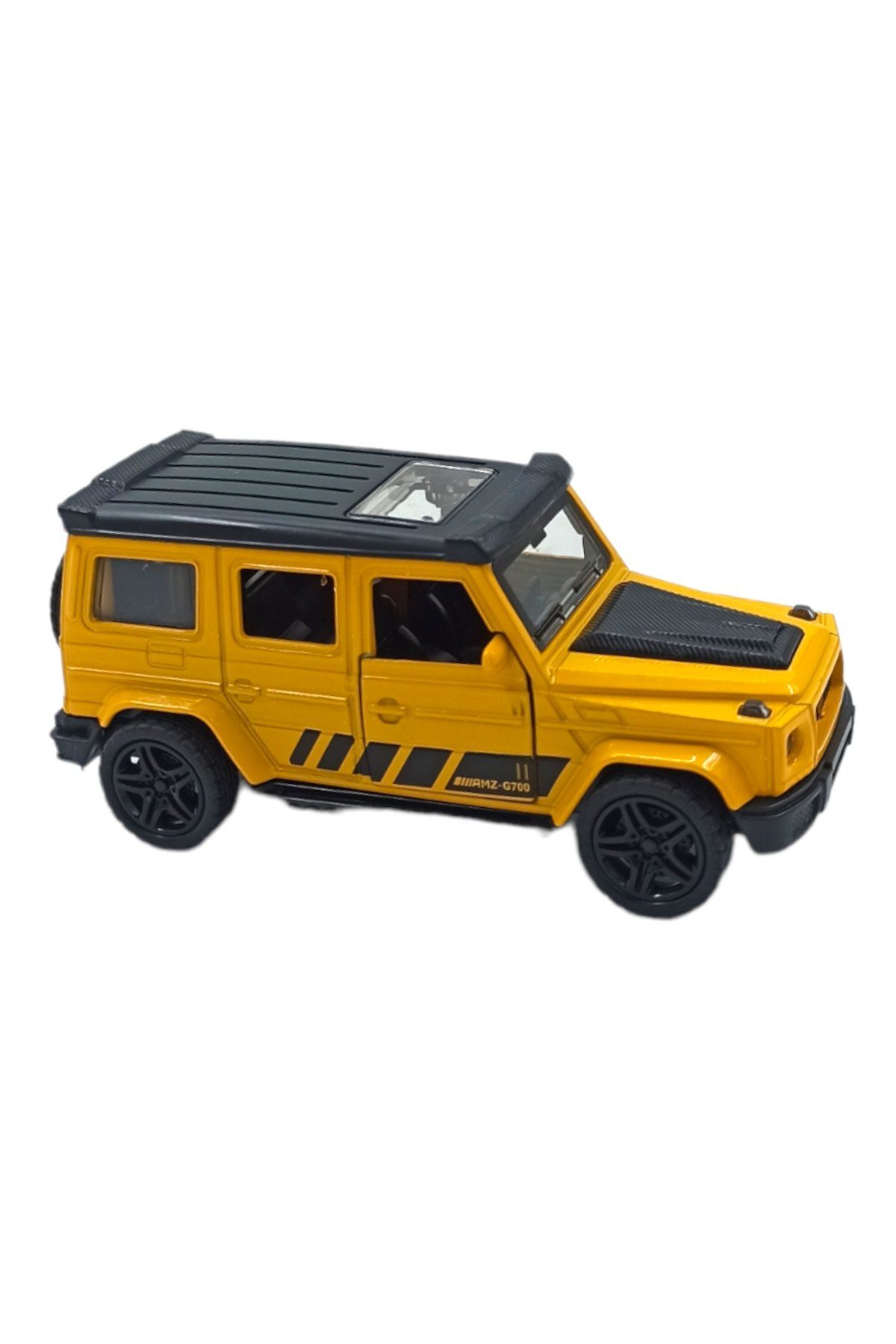 Oyuncak Metal Jeep Çek Bırak Özellikli Açılır Kapılı 11cm. Oyuncak Metal Jeep Sarı