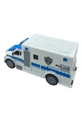 Oyuncak Kurtarıcı Polis Arabası Sesli Işıklı Sürtmeli Özellikli 20cm. Polis Otosu