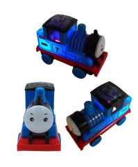 Thomas Tren Sesli Müzikli Işıklı Sürtmeli Thomas Tren 12x8cm. Mavi