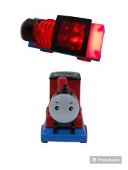 Thomas Tren Sesli Müzikli Işıklı Sürtmeli Thomas Tren 12x8cm. Kırmızı