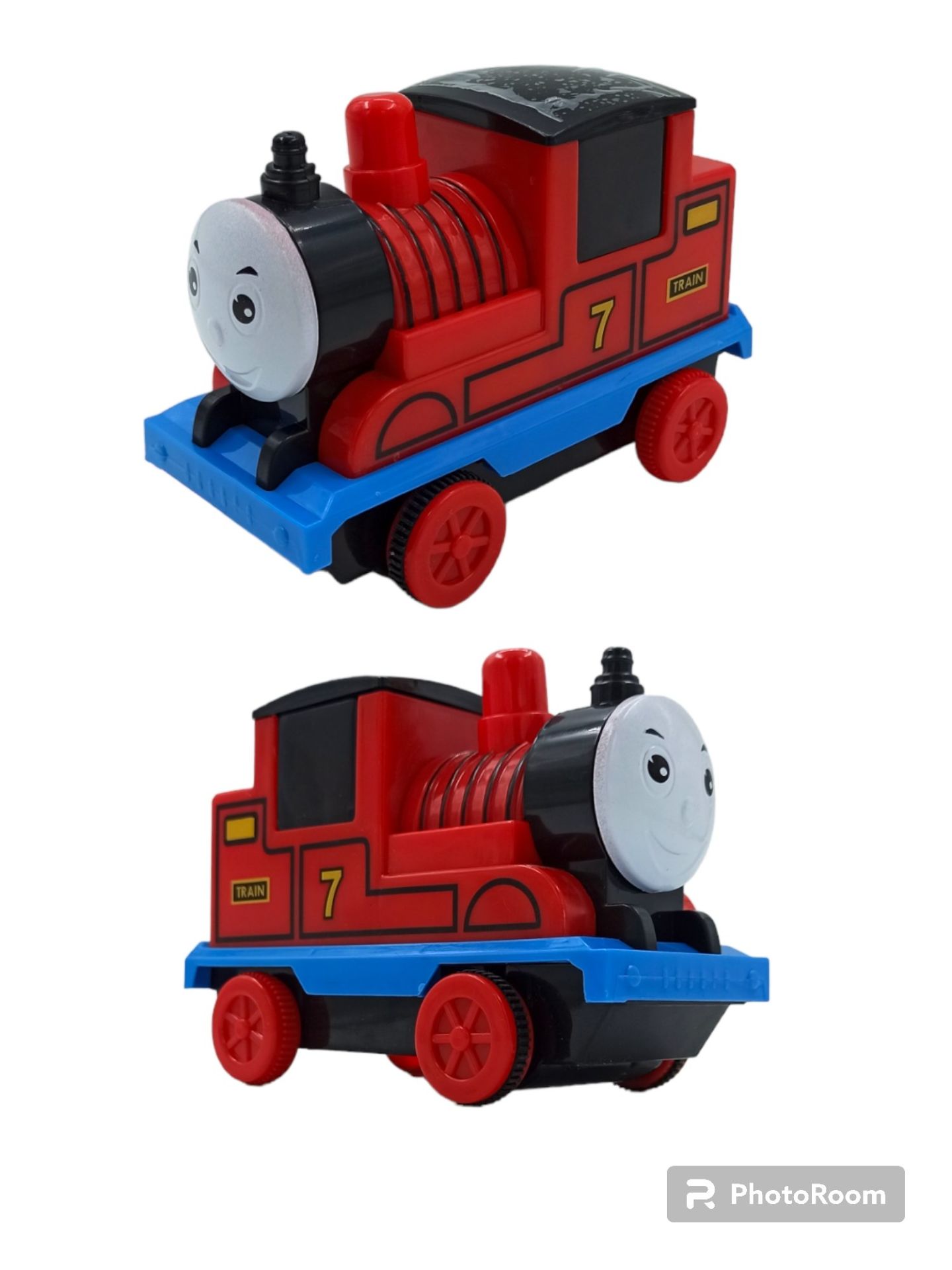 Thomas Tren Sesli Müzikli Işıklı Sürtmeli Thomas Tren 12x8cm. Kırmızı