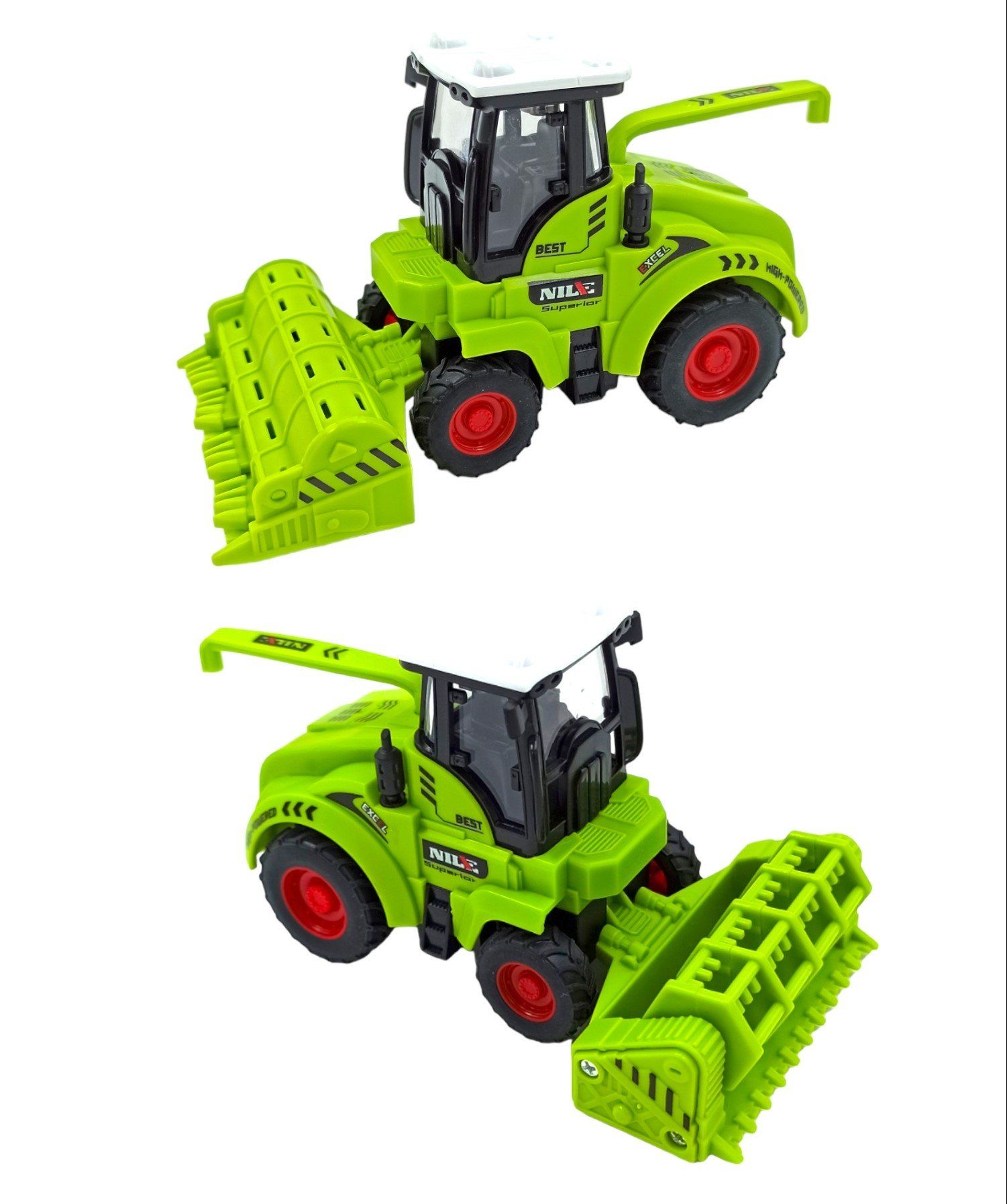 Oyuncak Tarım Aracları Traktör Biçerdöver Sürtmeli Oyuncak Tarım Makineleri 2li Set