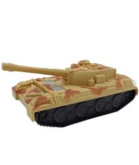 Oyuncak Tank Çarpıp Dönen Işıklı Sesli Oyuncak Tank 20cm. Haki