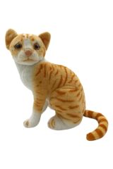 İnternette Fenomen: 30cm Popüler Oyuncak Peluş Kedi Sütlü Kahverengi