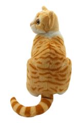 İnternette Fenomen: 30cm Popüler Oyuncak Peluş Kedi Sütlü Kahverengi