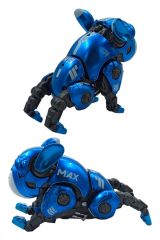 Havlayan, Işıklı ve Ayarlanabilir Oyuncak Robot Metal Köpek 12cm. Mavi