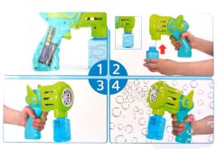 Bubble Machine Gun Baloncuk Çıkartan Tabanca Büyük Boy Pilli Otomatik Köpük Tabancası Yeşil/Mavi