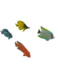 Oyuncak Balık 12li Rengarenk Plastik Mini Balıklar Deep Sea Word Balıklar Dünyası
