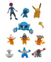 Oyuncak Pokemon Go Figürleri 11 Parça Pikachu Karakterleri Seti