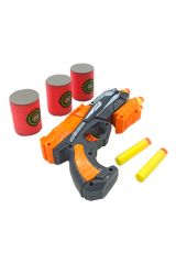 Nerf Benzeri Silahın Yeni Kralı: 19 cm Boyunda 5 Sünger Mermili 3 Sünger Hedefli Oyuncak Silah