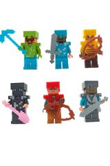 Büyük Maceralar Küçük Figürlerde: 5 cm. boyunda Legolarla Uyumlu 6lı Minecraft Figür Seti