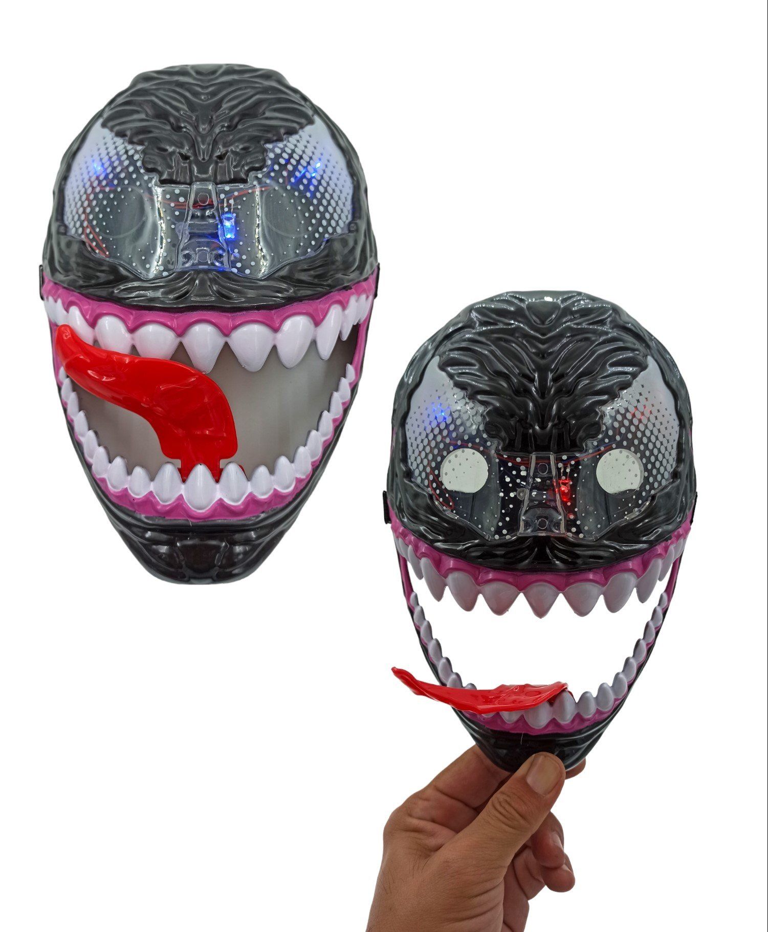 Oyuncak Venom Işıklı Maske Siyah Venom Maskesi
