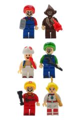 Legolarınıza Renk Katacak: Süper Mario ve Arkadaşları 6lı Figür Seti 5cm.