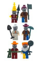 Hayal Gücünü Canlandıran 6lı Lego Uyumlu Plants vs Zombies Figürleri 5cm. ve Aksesuarları