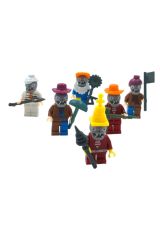 Hayal Gücünü Canlandıran 6lı Lego Uyumlu Plants vs Zombies Figürleri 5cm. ve Aksesuarları