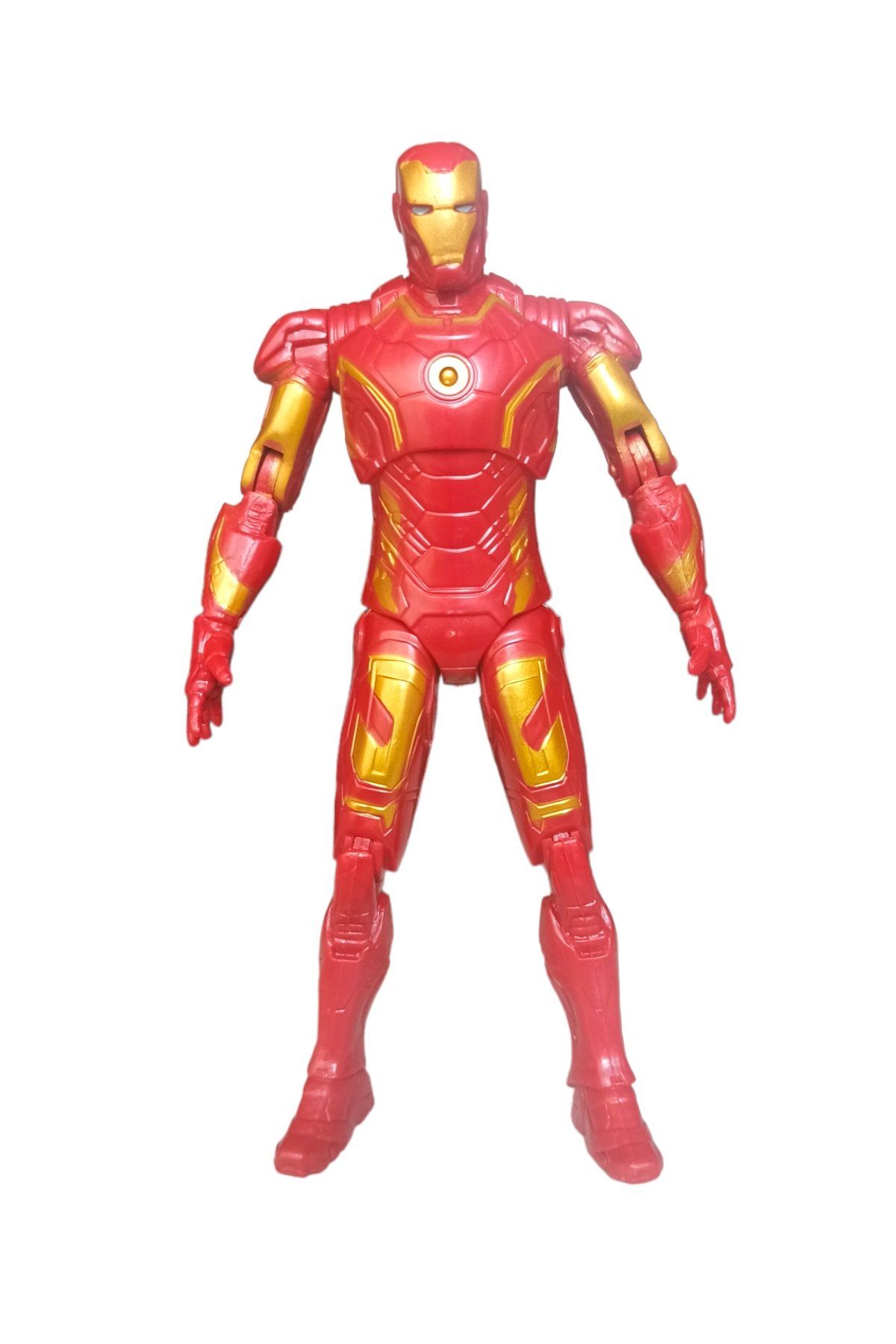 Gerçekçi Tasarımlı, Eklemli ve Işıklı Ironman Demir Adam Oyuncak Figürü 17cm.