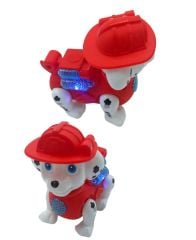 Yürüyen Köpek Pilli Işıklı Sesli Paw Patrol Marshall Figür Benzeri Yürüyen Köpek