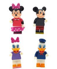 Mickey Mouse ve Minnie Mouse 4lü Figürler Mickey Mouse Karakterler Her Biri 10cm.