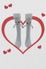 Sıcak Dostluklarınıza Heyecan Katın: Elele Tutuşan 2li Sevgili Arkadaş Çorapları