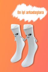 Sıcak Dostluklarınıza Heyecan Katın: Elele Tutuşan 2li Sevgili Arkadaş Çorapları