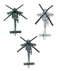 Oyuncak Metal Savaş Helikopteri Askeri Savaş Helikopteri Sesli Işıklı Metal 27cm.