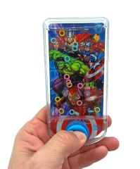 Oyuncak Avengers Temalı Halka Geçirme Oyunu Su Atarisi Yenilmezler Temalı 14x7cm.