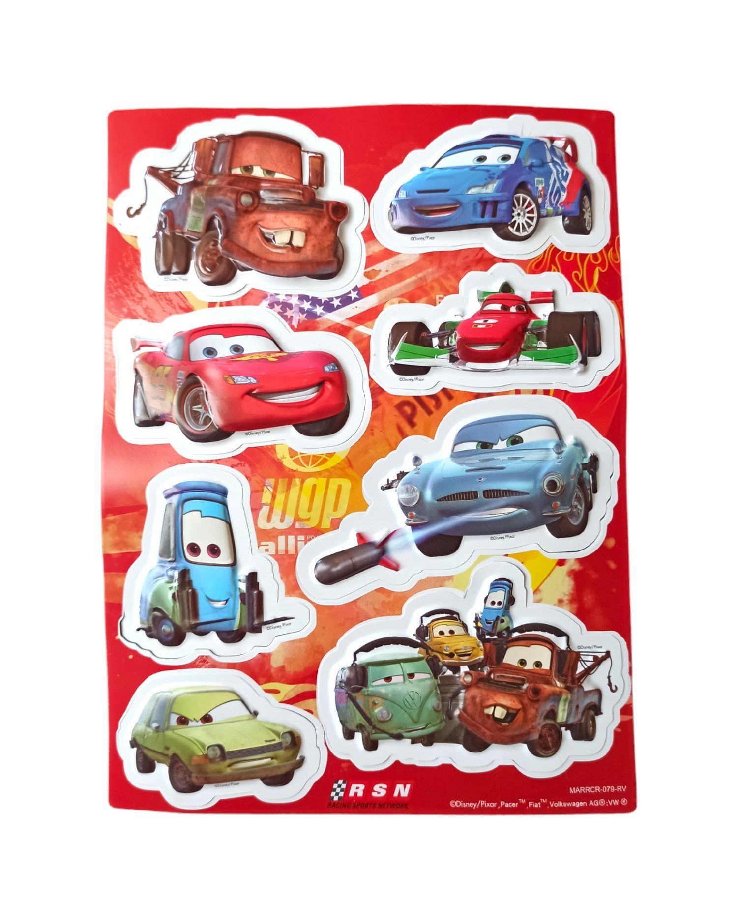 Şimşek Mcqueen Cars Buzdolabı Süsleri 8 li Cars Magnet'ler