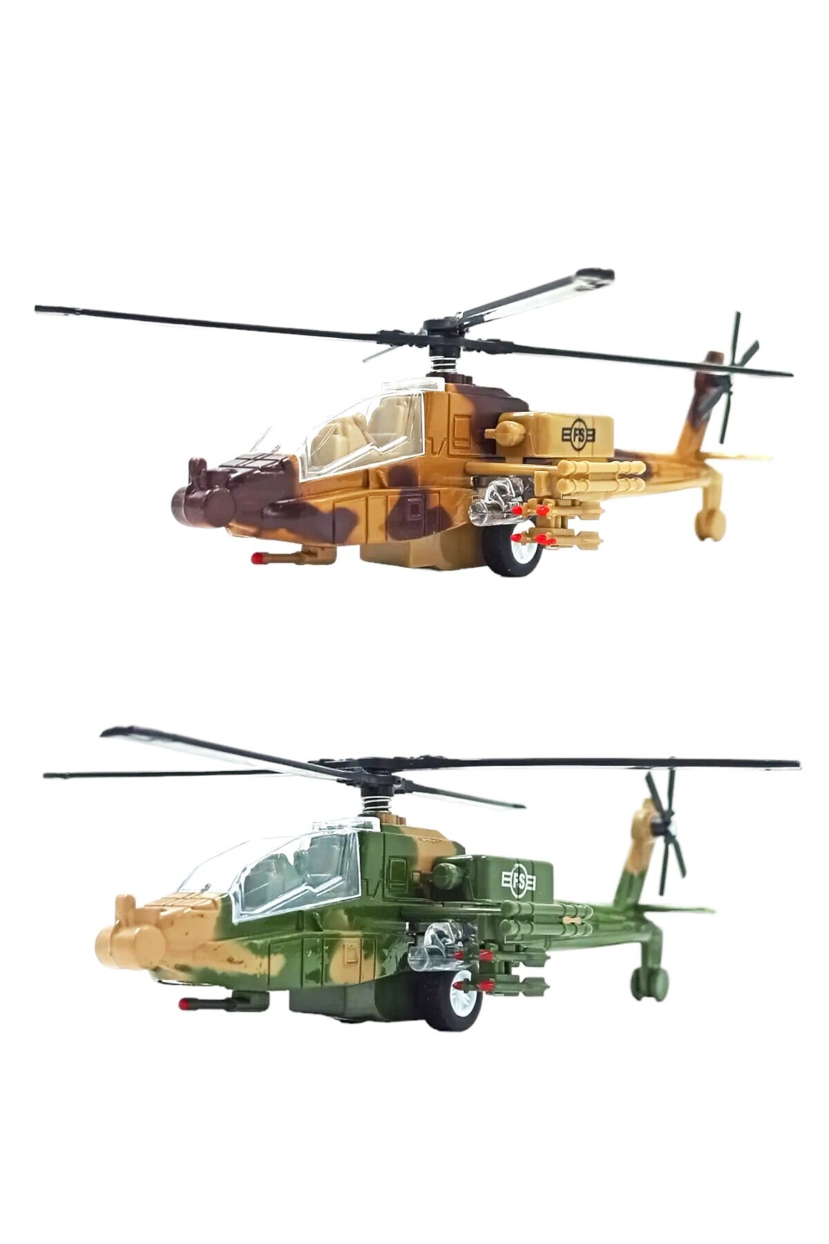 Güçlü, Dayanıklı ve Gerçekçi Oyuncak Metal Savaş Helikopteri Işıklı Sesli 20cm.