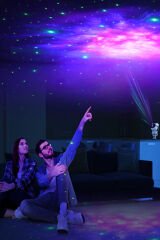 Astronot Projektör Gece Lambası Rahatlatıcı Doğal Melodiler, Uzay Atmosferiyle Uykunuzu İyileştirin