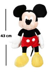 Mickey Core Peluş Büyük Boy 43 cm. Lisanslı - Yumuşacık Bir Arkadaş!