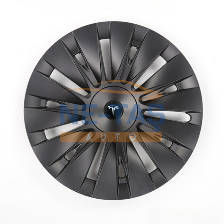 Tesla Model Y 19'' Uberturbine Jant Kapakları – ABS, Mat Siyah, Tam Koruma