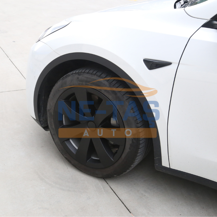 Tesla Model Y 19'' Jant Kapakları Stil 9 – Mat Siyah / Sportif ABS Koruma