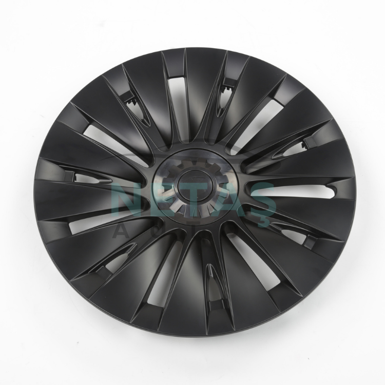 Tesla Model Y 19'' Uberturbine V2 Jant Kapakları – Mat Siyah / ABS Koruma
