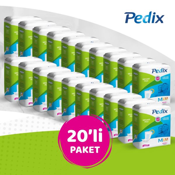 PEDİX MESANE PEDİ UNISEX ORTA BOY MEDIUM (M) 12*20 240 ADET