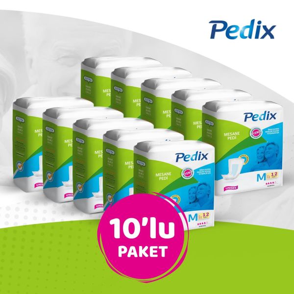 PEDİX MESANE PEDİ UNISEX ORTA BOY MEDIUM (M) 12*10 120 ADET