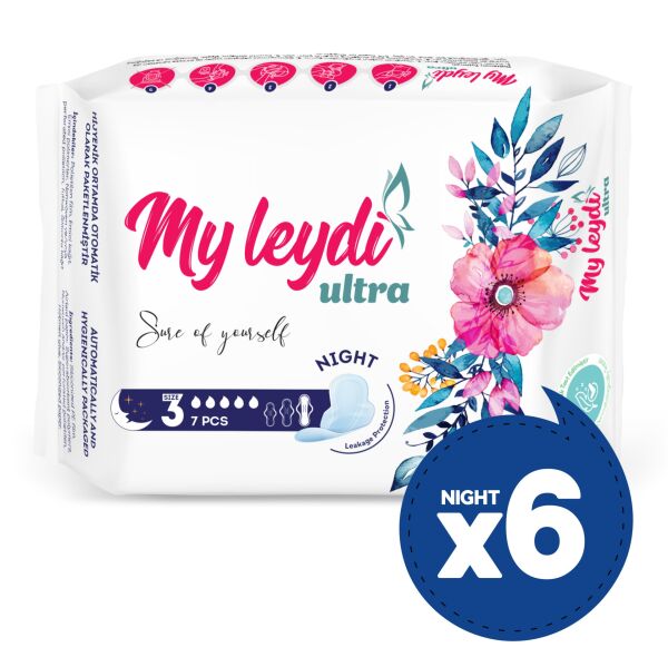 MYLEYDİ ULTRA HİJYENİK PED GECE 42 ADET (6 PAKET )